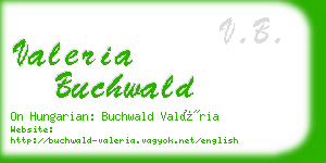 valeria buchwald business card